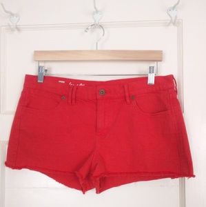 🌟2/$10 Madewell red cutoff shorts 31